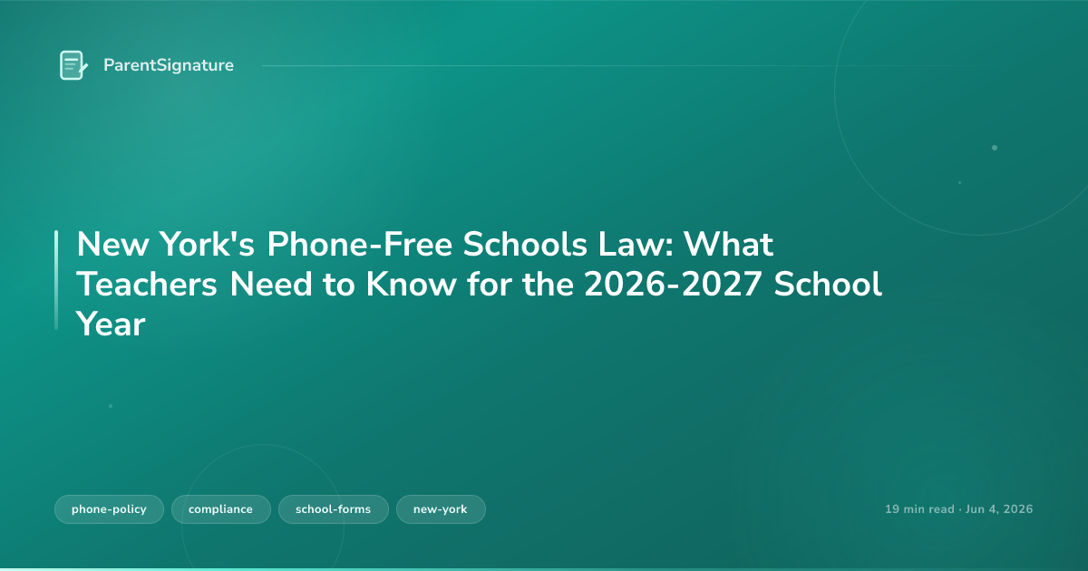 New York's Phone-Free Schools Law: What Teachers Need to Know for the 2026-2027 School Year