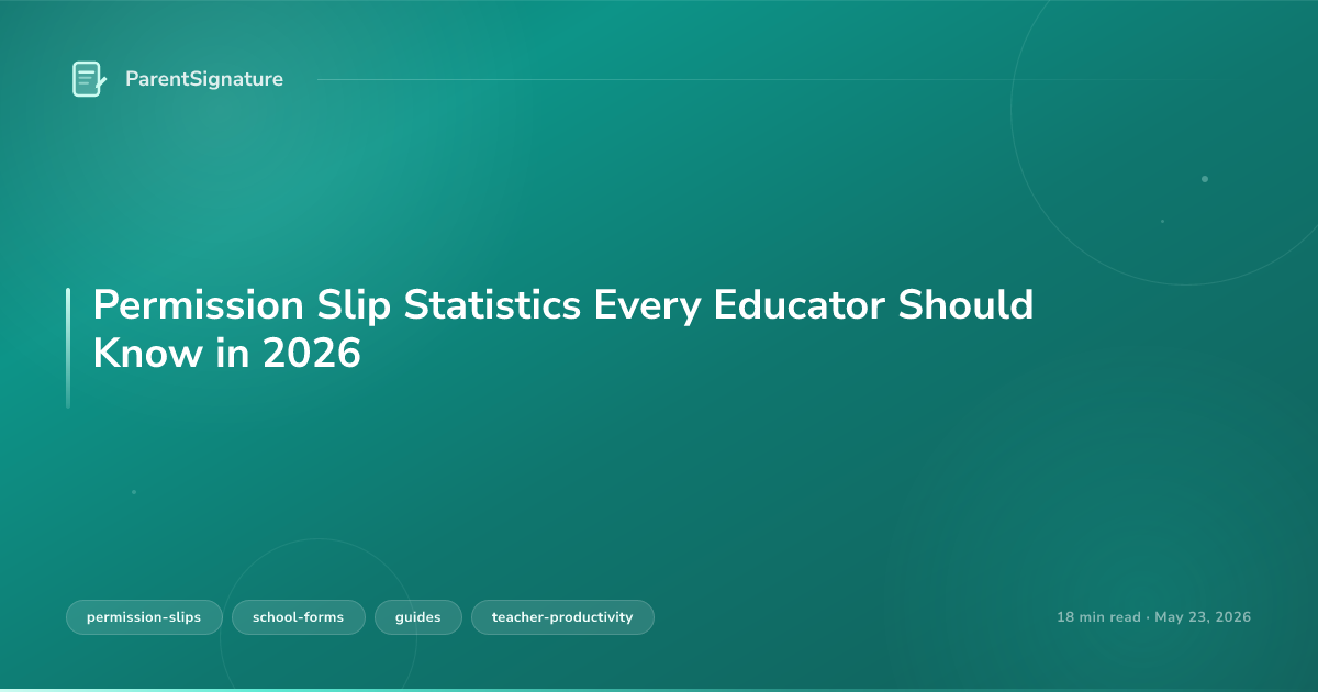 Permission Slip Statistics Every Educator Should Know in 2026